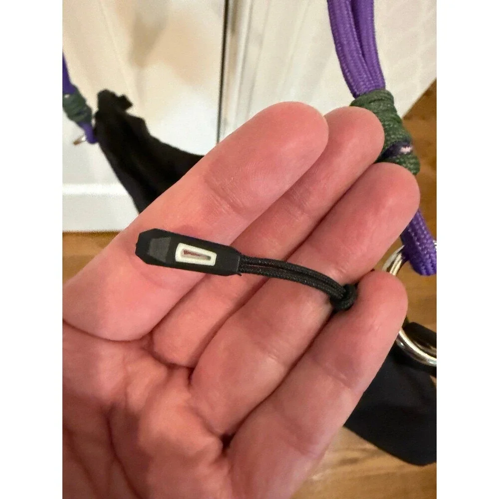 Rope Handled Black Nylon Bag